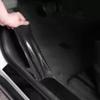 3D Carbon Nano Fiber Tape Car Bumper Door Guard Protection Film Door Sill Protector Sticker Black Waterproof Anti Scratch