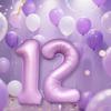 40 inch 0-9 Matte Purple Number Balloons Helium Foil Mylar Balloon Birthday Party banquet Decoration
