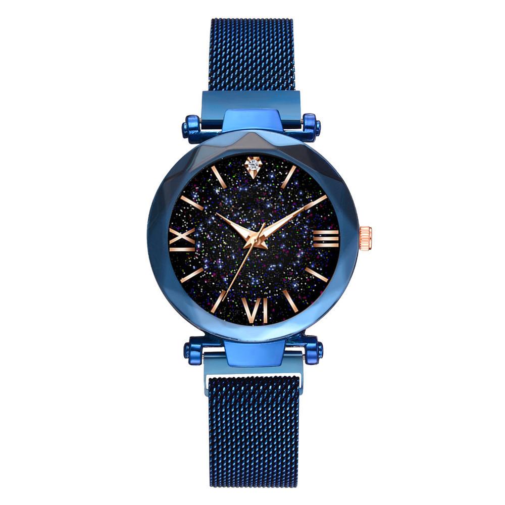 Reloj Mujer Luxury Starry Sky Women Watches Magnetic Mesh Belt Band Watch Women's Fashion Dress Wristwatch Zegarek Damski