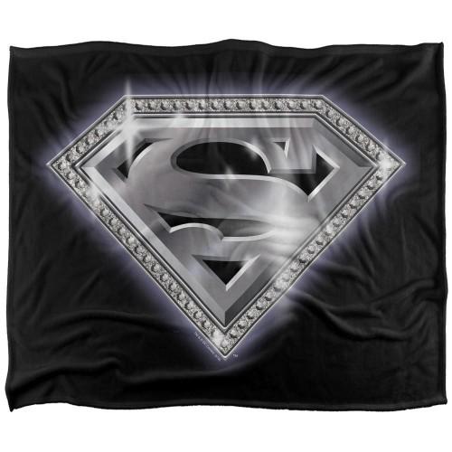 Superman Bling Shield Soft Touch Blanket