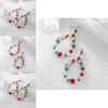 Elegant Teardrop Earrings Alloy Material Stylish And Trendy Geometric Design