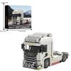 421PCS European Truck Head Building Blocks Creative Connectable Container Trailer Model Bricks Desktop Decoration Kids Toys Gift