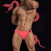 Snake Print Belt Men's Fashion Underwear Sexy Hip Raise Briefs For Men Comfortable Breathable Zodiac Year Red Male Underpants