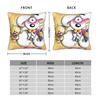 Diddl and Diddlina   Pillow Cover  Square Pillow Case Cushion Cover Kawaii Graphic Pillowcases For Office Car Home Decorative