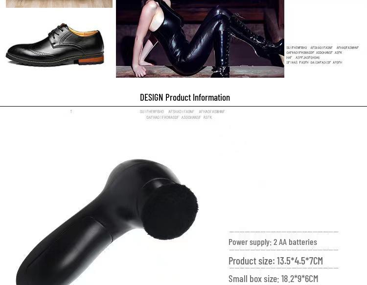 Multifunctional Electric Shoe Polisher and Leather Care Tool