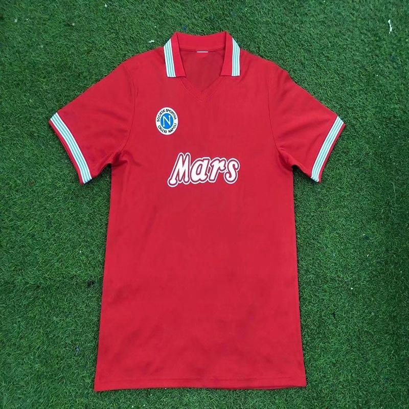 Tricou Napoli 1988-89 versiune retro Nr. 10 Maradona 90-91 tricou clasic de fotbal cu mânecă scurtă