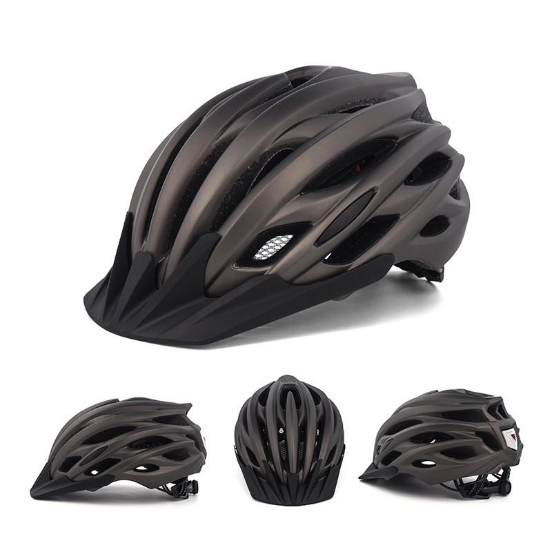 Full-Shell Mountain Bike Helmet Adults Outdoor Trail Cycling Safety Gear With Integrated LED Light