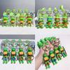 Kleurrijke PVC Ninja Turtles Sleutelhanger Schattige Siliconen Tassenhanger Voor Kinderen Cadeaus