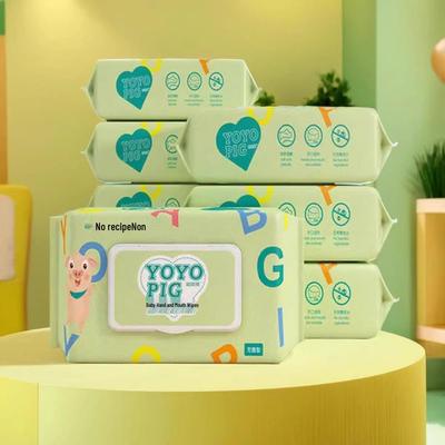 Baby-Safe Antibacterial Wipes for Hands, Mouth, and Diaper Area - Large Pack