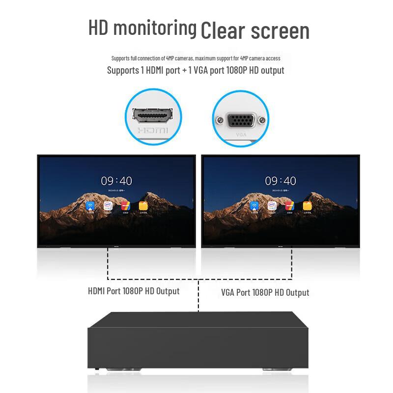 HIKVISION DS-7808N-G1/8P 8-Channel PoE NVR CN plug (adapter included)
