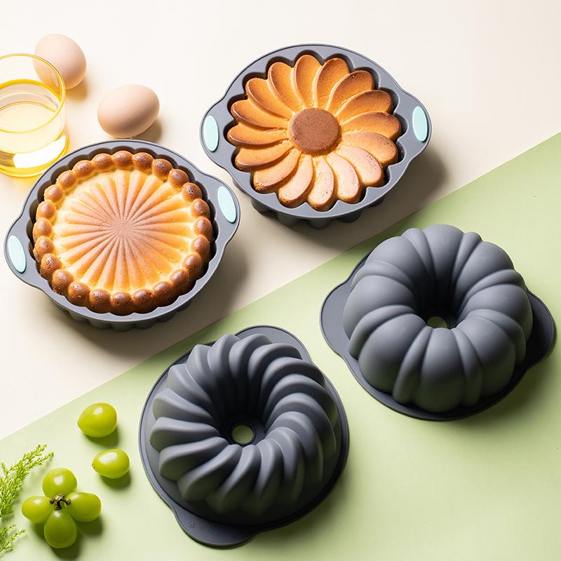 Silicone Cake Mold Non-stick Round Charlotte Cake Mold for Chocolate Cheesecake