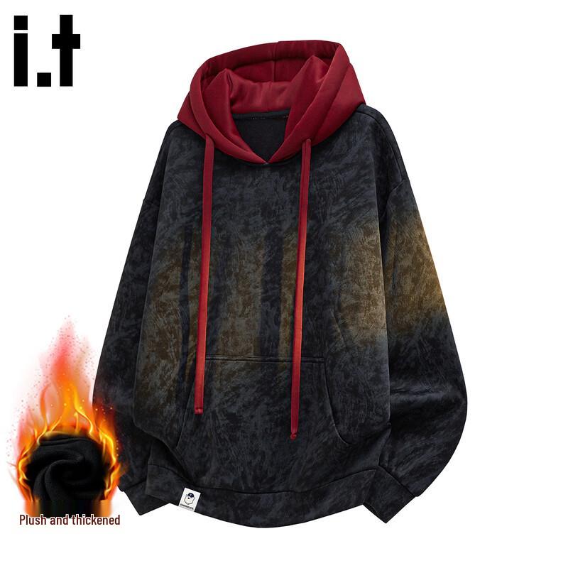 CHOCOOLATEit Men's Fleece-Lined Hooded Sweatshirt