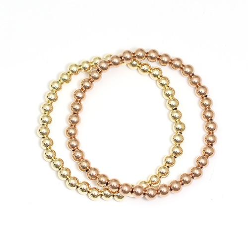 Beadsnice Christian Bead Bracelet Gold Filled Cute Ball Pattern for Anniversaries- Jewelry