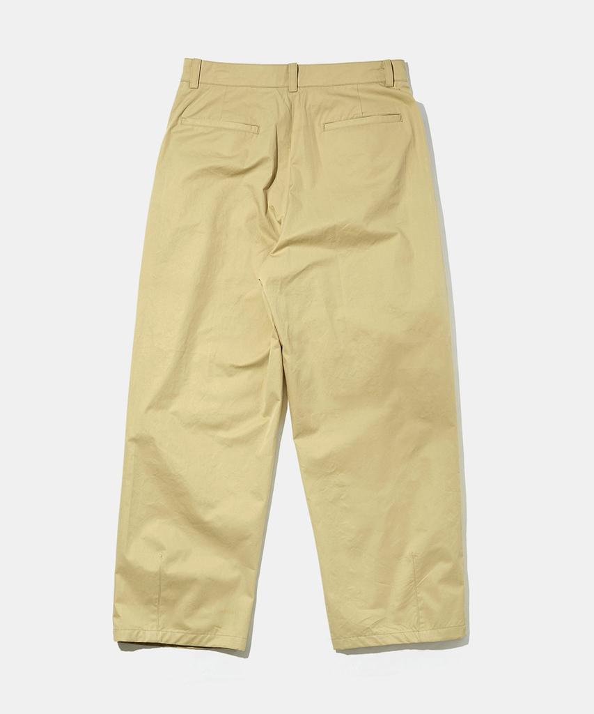 WMC Deep Pleated Chino Pants_Beige