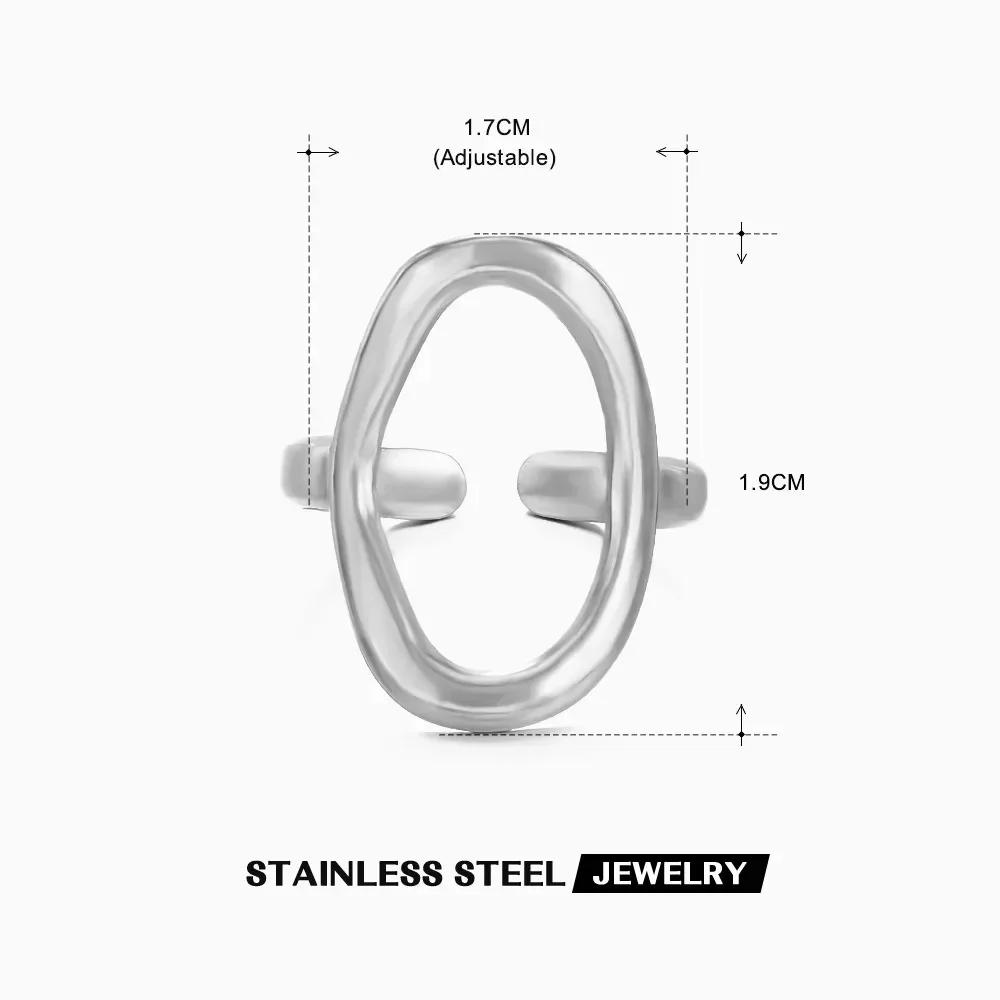 

Stainless Steel Peace Dove Elegant Open Rings for Women Adjustable Punk Style High-End Retro Style Non Fading Jewelry Accessory