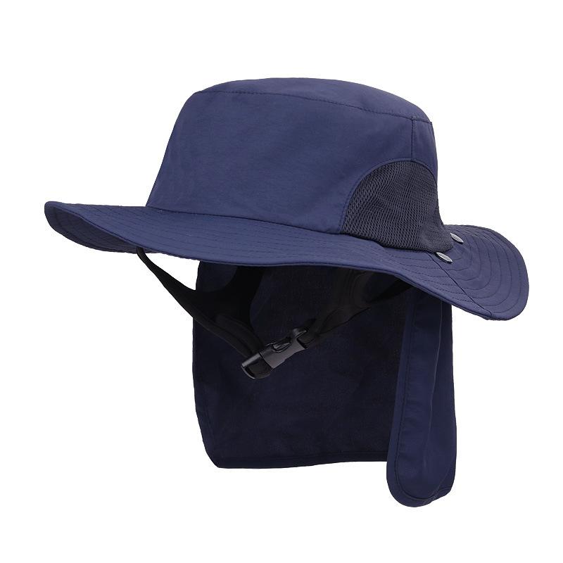 Summer quick-drying surfing visor removable men's and women's outdoor mountaineering and hiking sun protection hat UV protection fishing hat