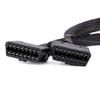 OBDII Extension Splitter Cord Adapter for Car Diagnostic Scanner OBD2 Splitter Cable 1 Male to 2 Female Extension Cable