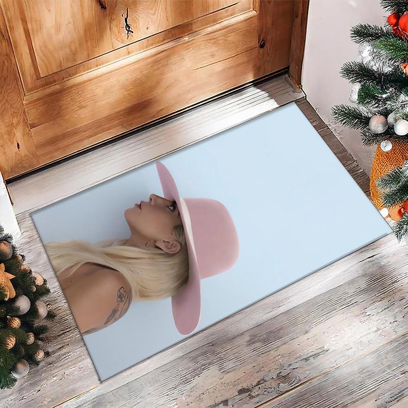 Soft Crystal Velvet Floor Rug,Lady Gaga Anti Slip Decorative Carpet, Plush Area Mat For Indoor Home Decoration