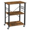 Dark Brown Kitchen Shelf Loft Begryf 90X40X84