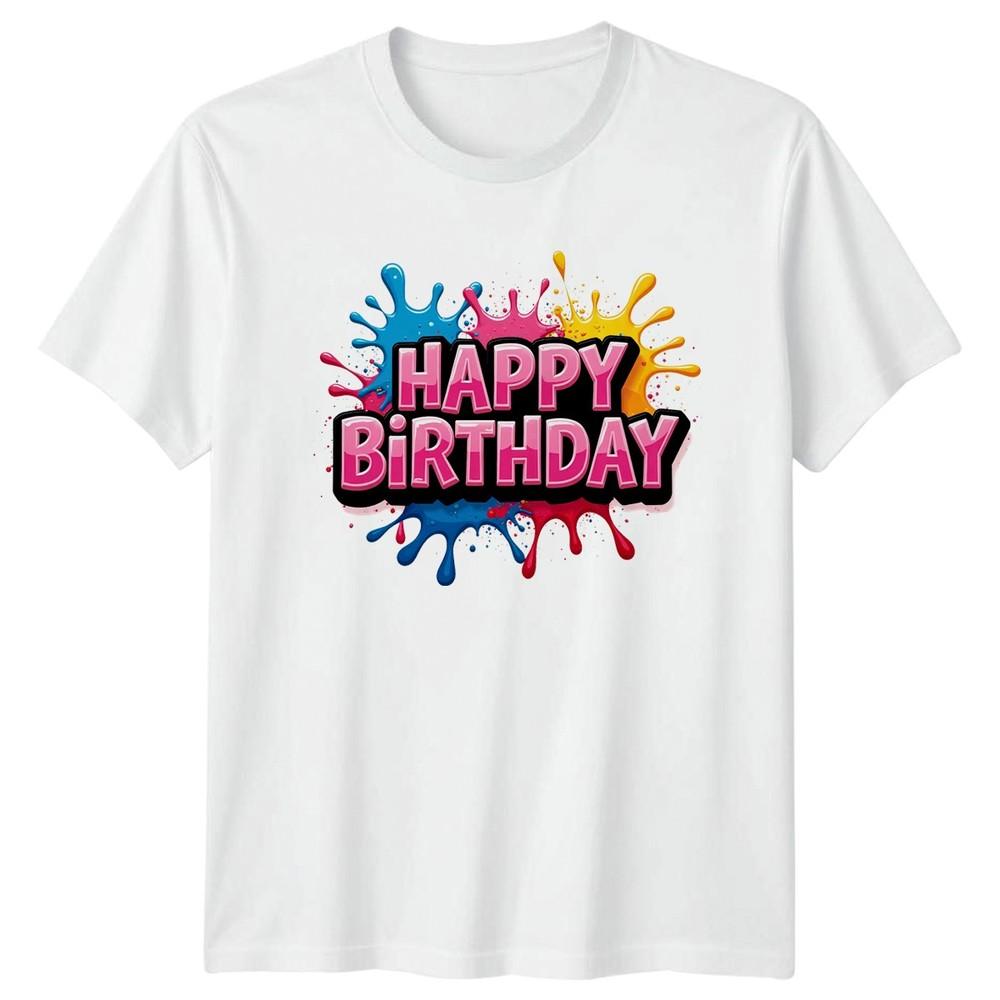 

Happy Birthday Holidays Unisex TShirt Mens Tee Womens Top Graphic Unisex T-Shirt XXXXL
