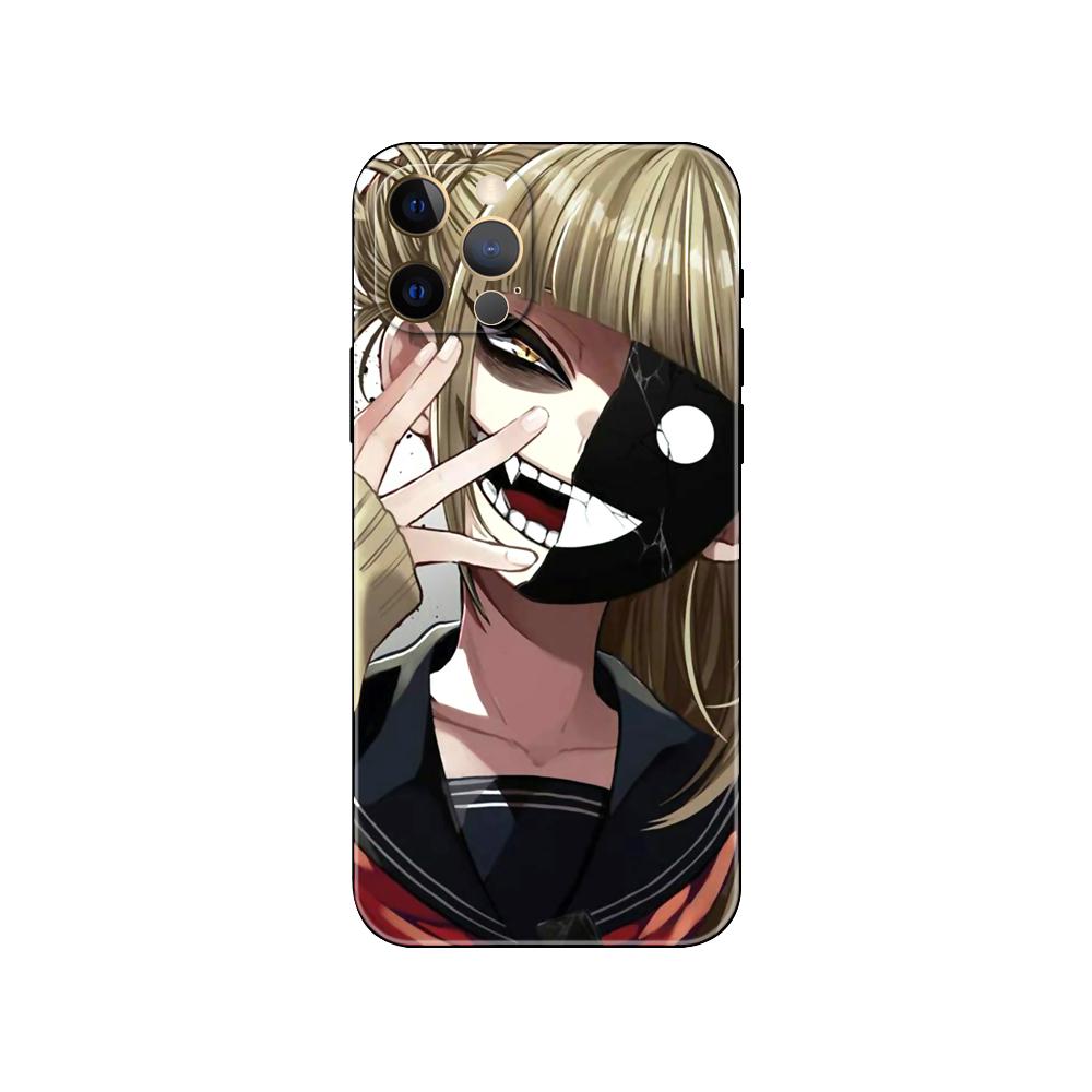 Süße Himiko Toga Anime Handyhülle für iPhone 5 5s 2020se 6 6s 7 8 plus x 10 XR XS 11 12 13 mini pro MAX schwarze TPU-Rückseite