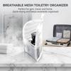 Portable Travel Toiletry Bag with Mesh Compartment for Bathroom Storage and Organization