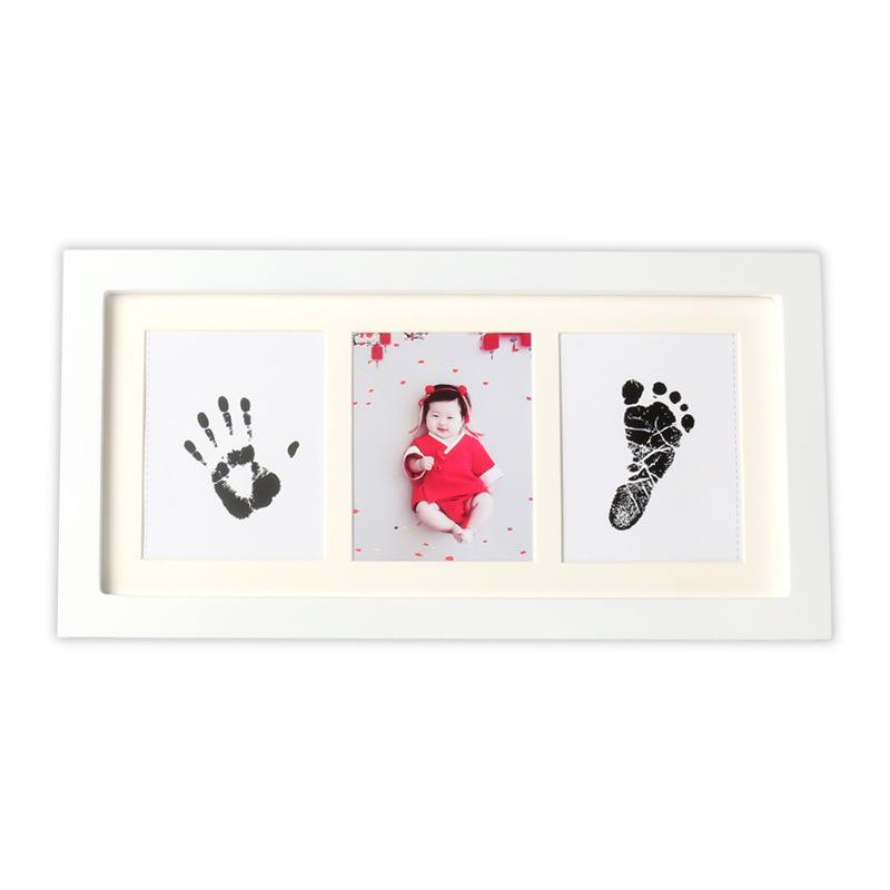 Mess-Free Baby Hand & Footprint Photo Frame - No Ink Required, Keepsake for First Birthday