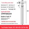 CNC T-Slot Milling Cutter with HTS Three-Sided Blade, Shank Thickness: 6, 8, 10, 12 Mm