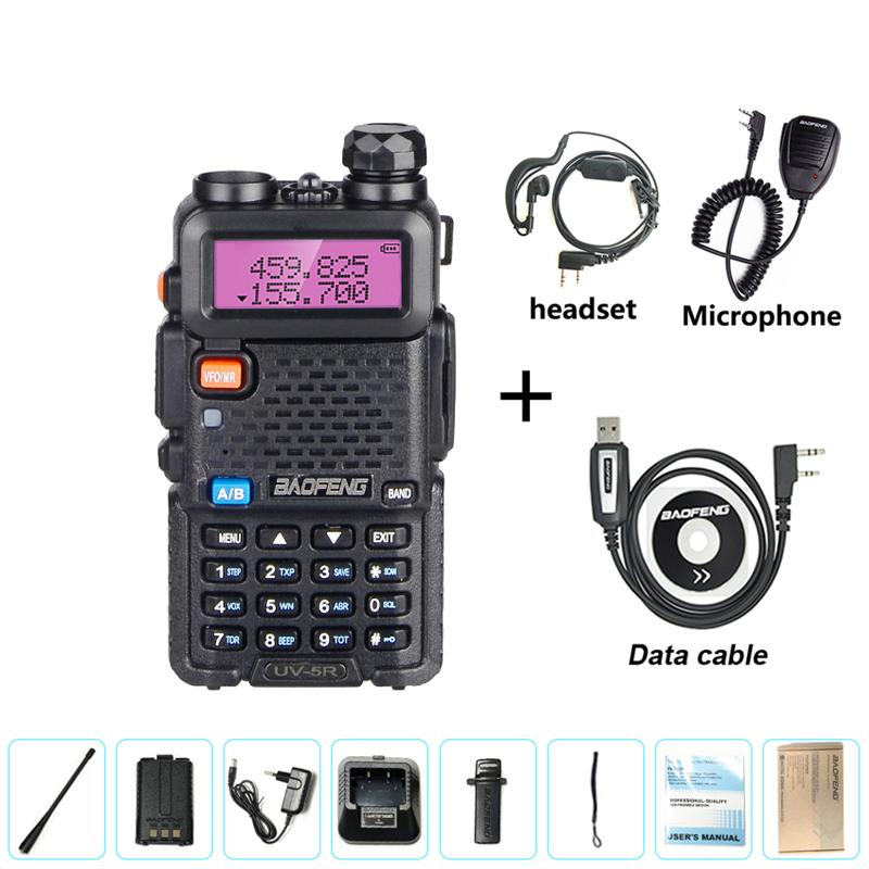 Baofeng UV-5R Walkie Talkie Airband Wireless Copy Frequency AM FM Long Rang Hunting Station Powerful Two Way Portable Radio