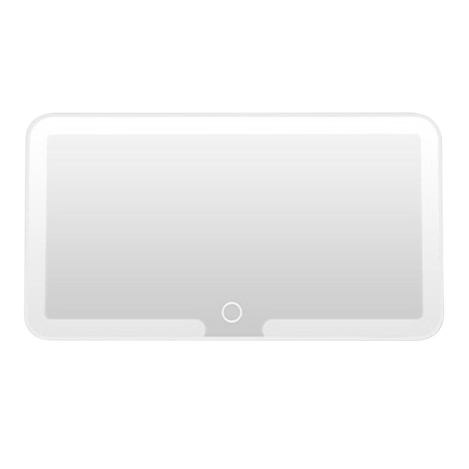 

Car Interior Mirrors Sun Visor Plate LED HD Makeup Mirror for Girls Women Rechargeable Fill Light Universal Thin Vanity Mirror білий