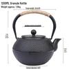 Small Cast Iron Kettle Teapot for Stove-Top Use