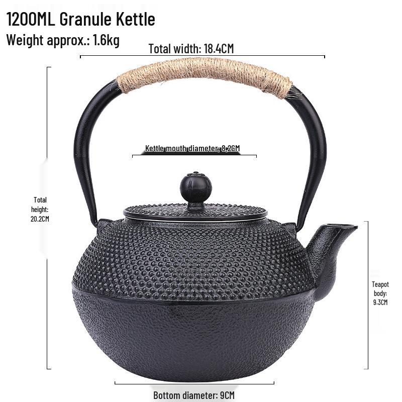 Small Cast Iron Kettle Teapot for Stove-Top Use