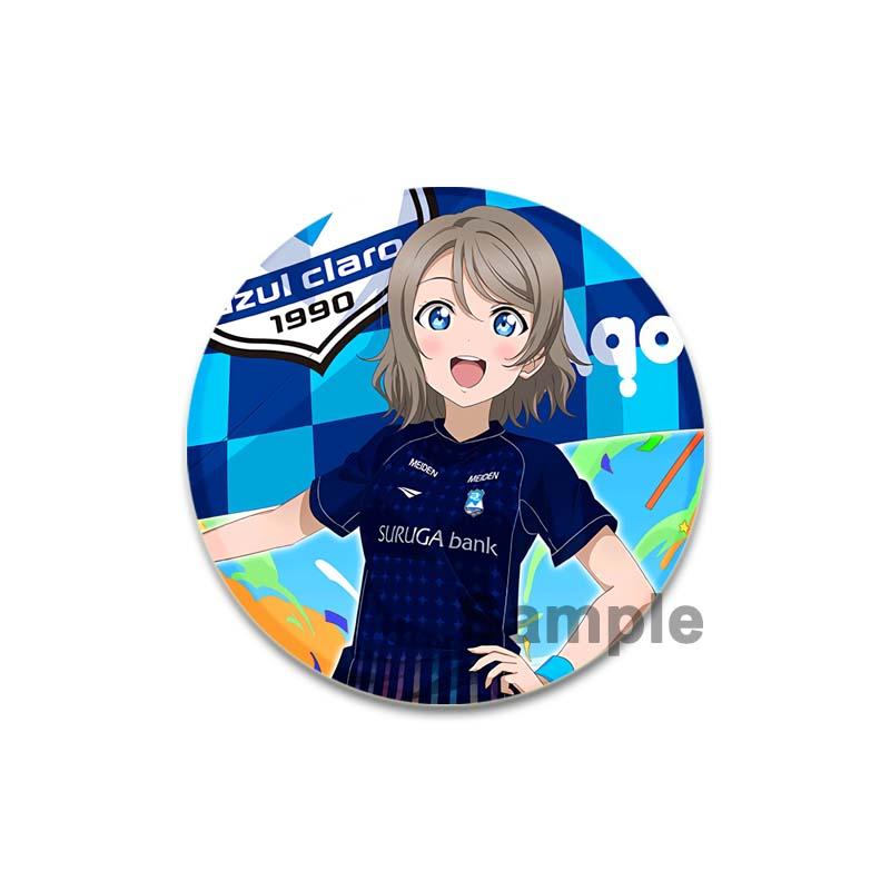 32/44/58mm LoveLive!SuperStar!!Ping An Pansy Tang Coco Round Brooch Clothing Lapel Pin Souvenir Soft Button  Decorative Hat Badge