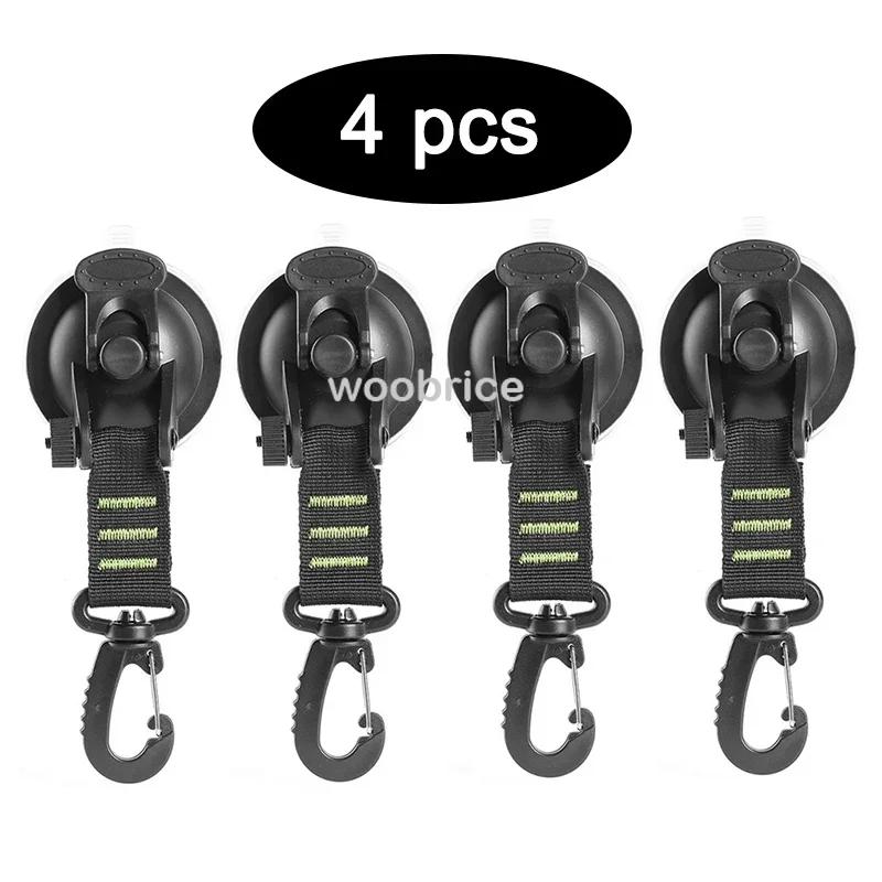 Tent Fixing Hook Carabiners Hooks Car Travel Climbing Portable Clothes Rack Vacuum Heavy Duty Coat Hangers Suction Cups Camper
