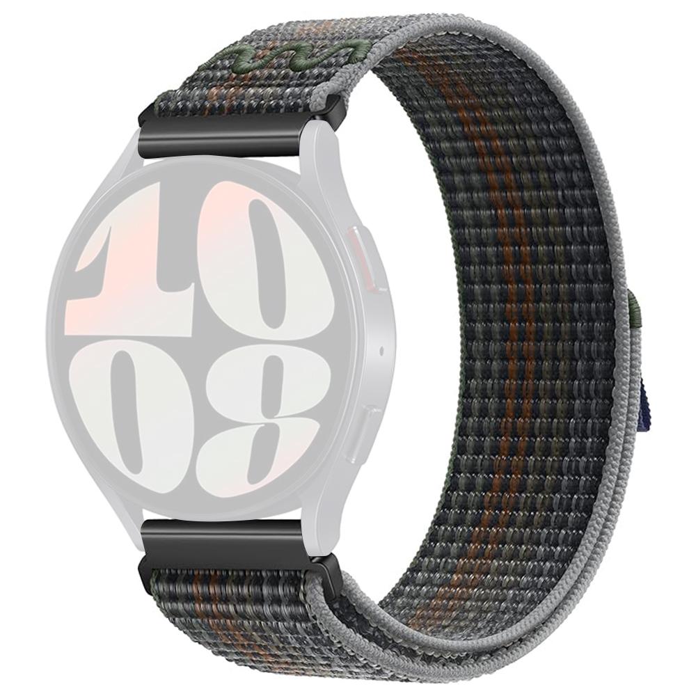 KALEBOL KLB-NLHH-002 For Samsung Galaxy Watch6/Watch6 Classic 20mm Watch Band Nylon Loop Strap