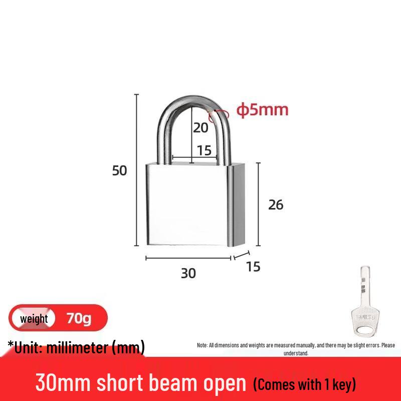 RYZH Steel Waterproof Padlock 30mm