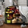 1Pc Vintage Tractor Reflection Blanket Soft And Comfortable Casual Warm Camping Travel Christmas Halloween Xmas Gift M928375
