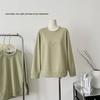 Women's Waffle Knit Hoodie 2023: Korean Style, Trendy Fake Two-Piece, Loose Slimming Fit for Autumn/Winter