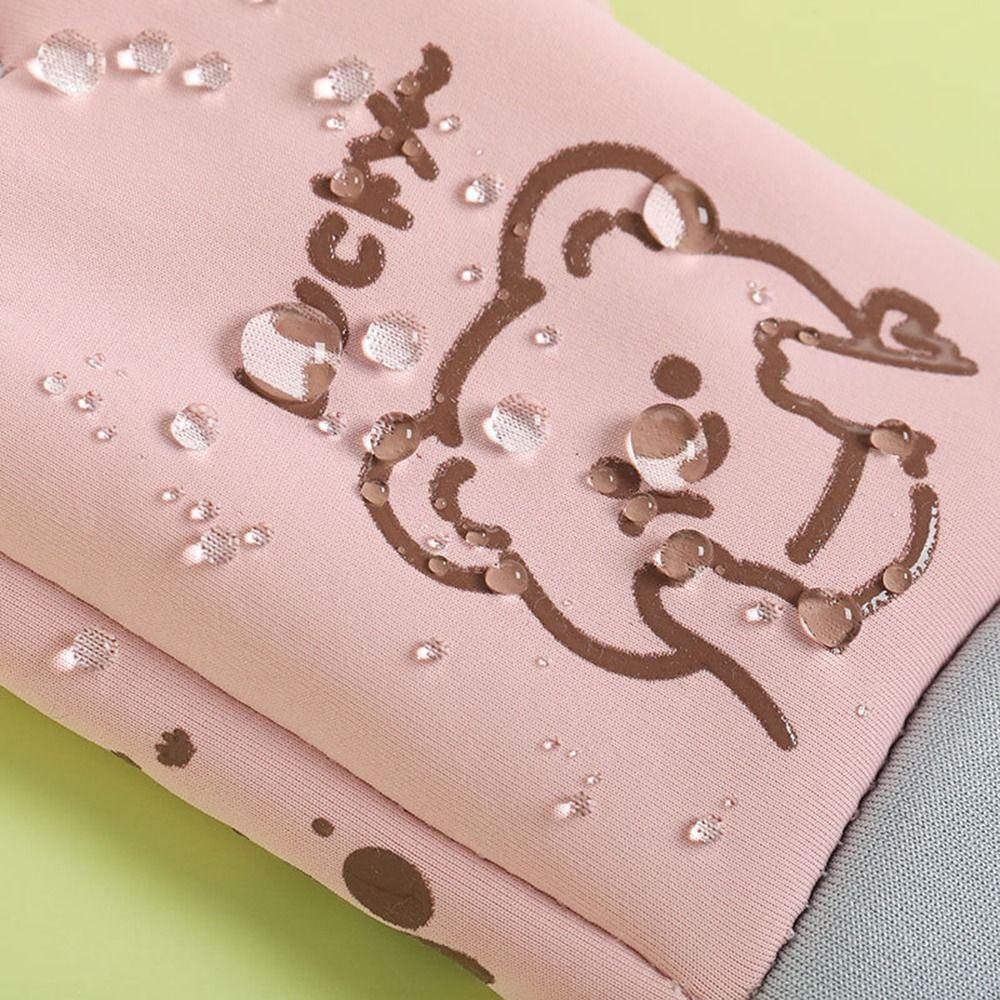 Fleece Lined Kids Mittens Cartoon Full Finger Gloves Outdoor Sports Gloves  for Kids Christmas Gift