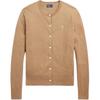 Polo FW22 Solid Color Single-Breasted Embroidered Long Sleeve Knit Sweater Women Sweater Brown WMPOSWENDW20121-260