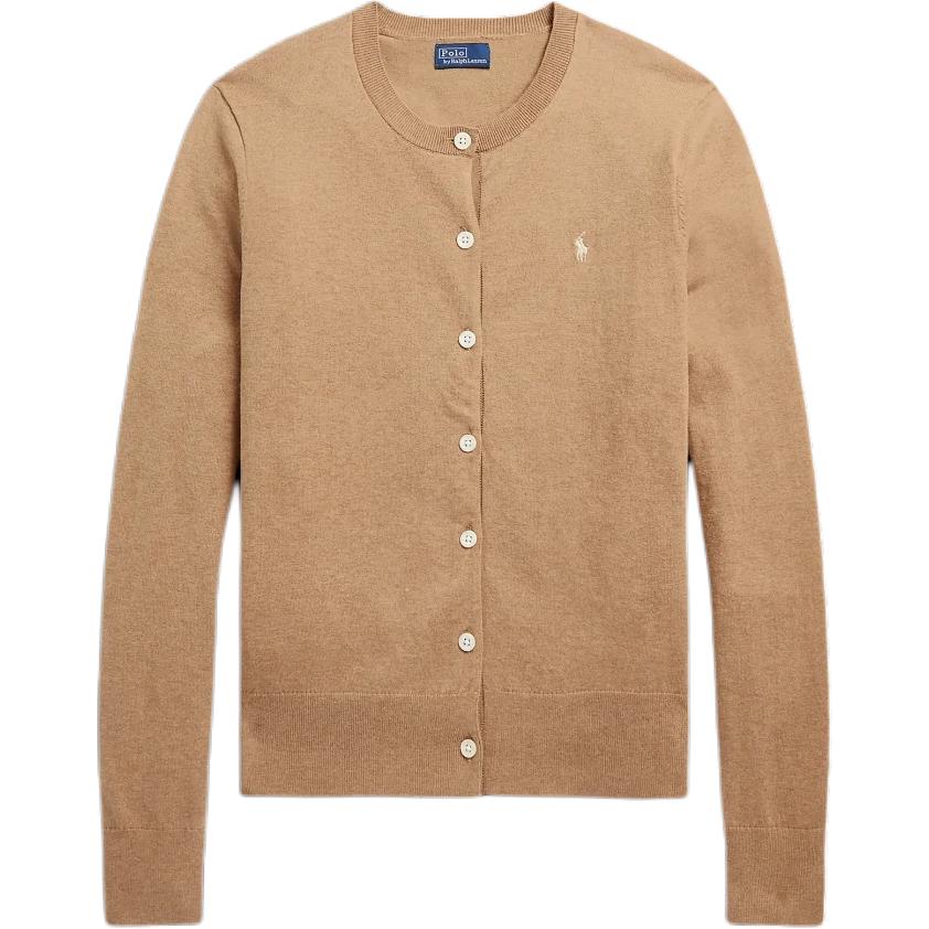 

Polo Ralph Lauren Осень/Зима 22 Однотонный Однобортный Вязаный Свитер с Вышивкой с Длинным Рукавом Женский свитер Коричневый WMPOSWENDW20121-260 XS