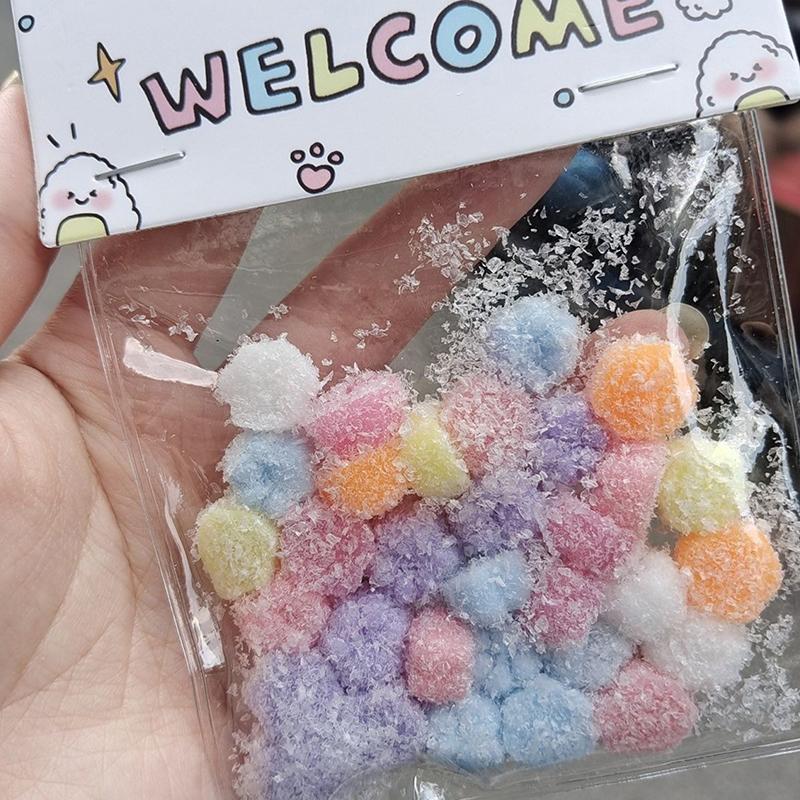 30Pcs Girl Kids Birthday Gift Healing Kawaii Macron Mini Cat'S Claw Snapper Pinch Squeeze Toy Cute Room Decoration Pendant