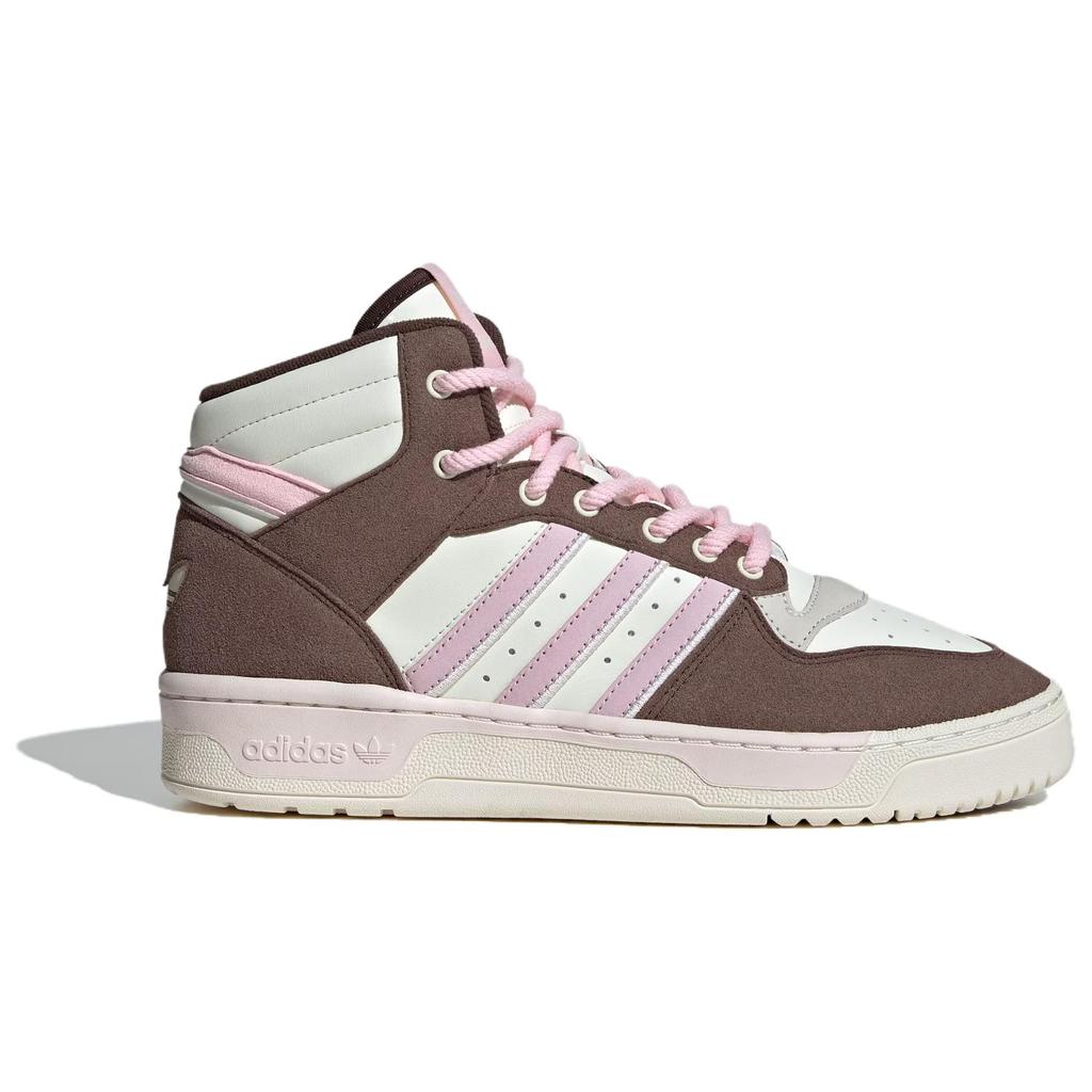 Adidas Originals Rivalry Comfortable Simple Non-Slip Durable Mid-Top Skate Shoes Unisex Skate Shoes Brown JH9605