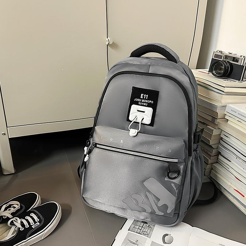 

Высококачественный, стильный, повседневный и универсальный рюкзак, для старшеклассников, с ощущением высокого класса, простой и вместительный. темно-серого