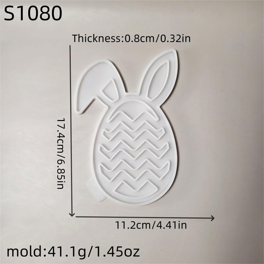 Easter Bunny Projection Combination Silicone Molds DIY Rabbits Plaster Cement Resin Soap Making Mold Crafts Home Decor Ornament