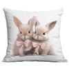 New Easter Pillowcase Country Cartoon Rabbit Easter Egg Pillowcase Sofa Cushion Pillowcase