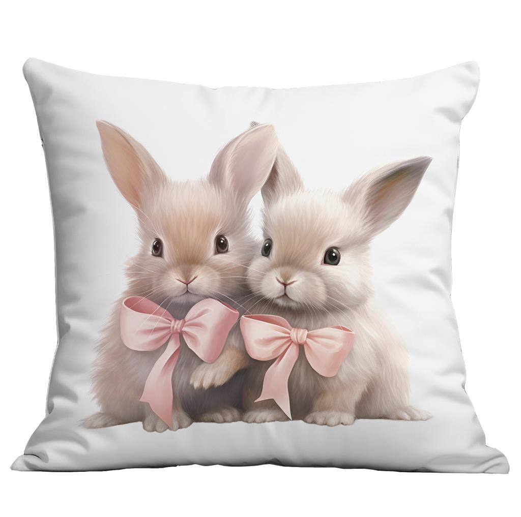 New Easter Pillowcase Country Cartoon Rabbit Easter Egg Pillowcase Sofa Cushion Pillowcase