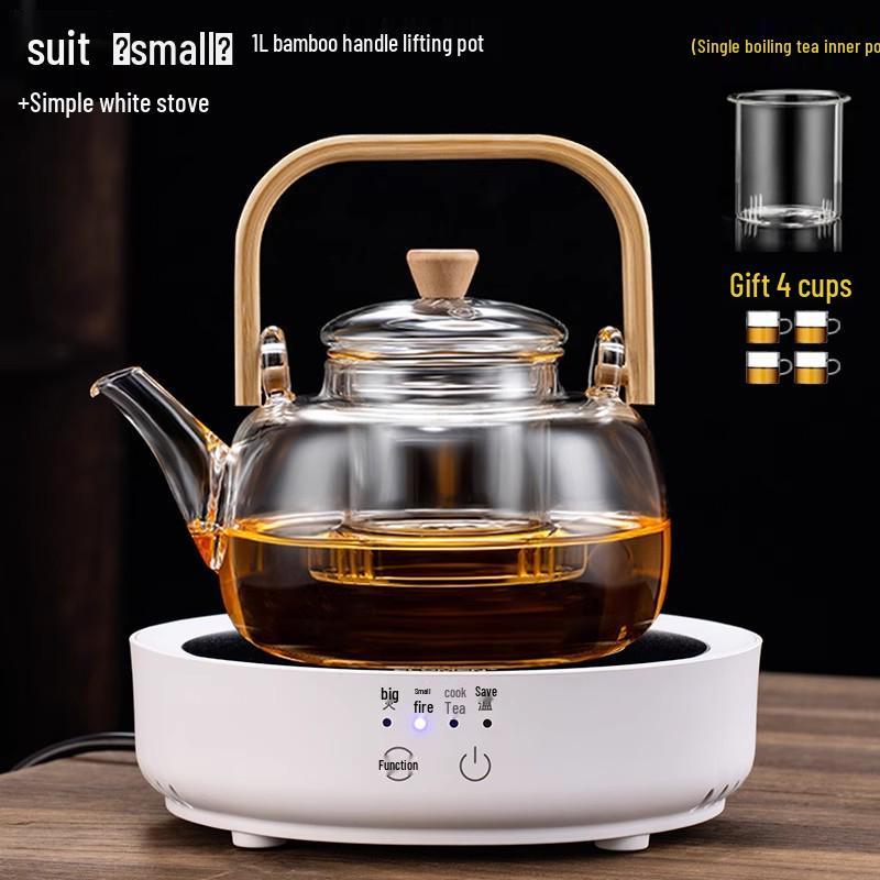 Немецкий стиль, термостойкий стеклянный чайник - Полностью автоматическая электрическая чайница 2025, Большая вместимость Above 1L