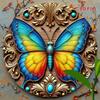 Metal Tin Sign Vintage Butterfly Wall Art Home Bar Decor