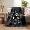 Collingwood Football Club Blanket Flannel Blanket Soft Cozy Plush Throw for Sofa Bed Lightweight Home Decoration Gifts for Christmas Various Holidays
